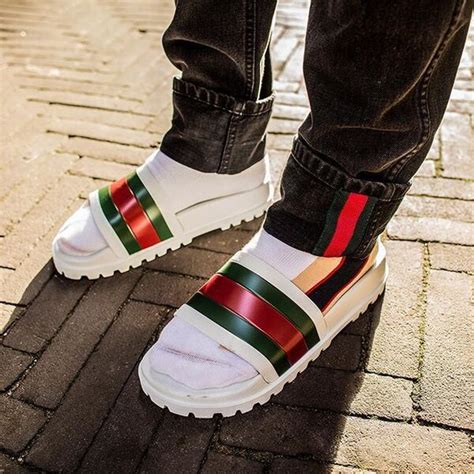 gu gucci flip flops|discount gucci slides for men.